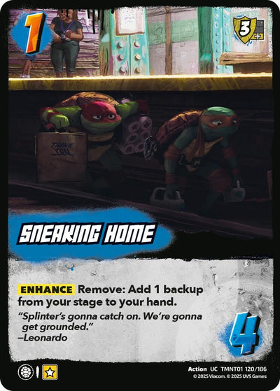 Sneaking Home (TMNT01 120/186) (Teenage Mutant Ninja Turtles)