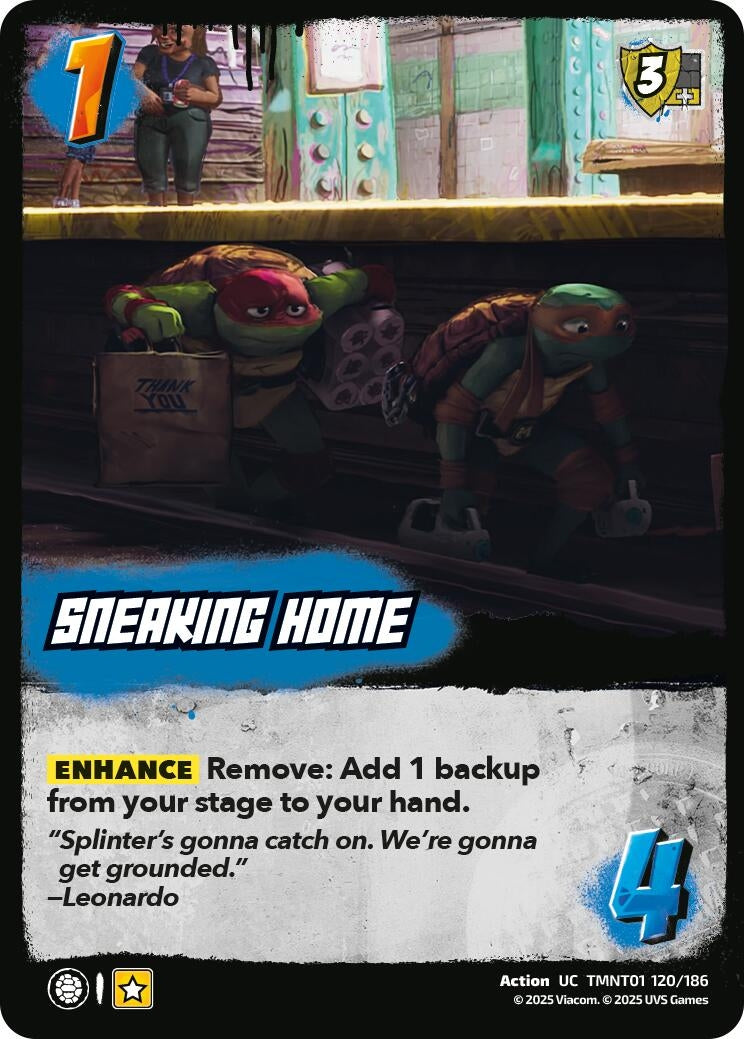 Sneaking Home (TMNT01 120/186) (Teenage Mutant Ninja Turtles)