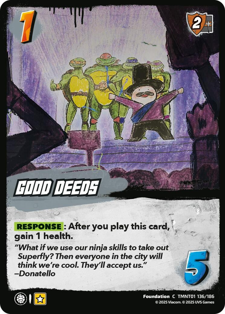Good Deeds (TMNT01 136/186) (Teenage Mutant Ninja Turtles)