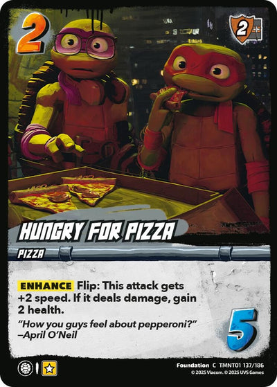 Hungry for Pizza (TMNT01 137/186) (Teenage Mutant Ninja Turtles)