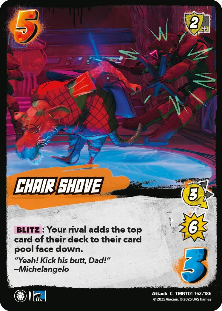 Chair Shove (TMNT01 162/186) (Teenage Mutant Ninja Turtles)