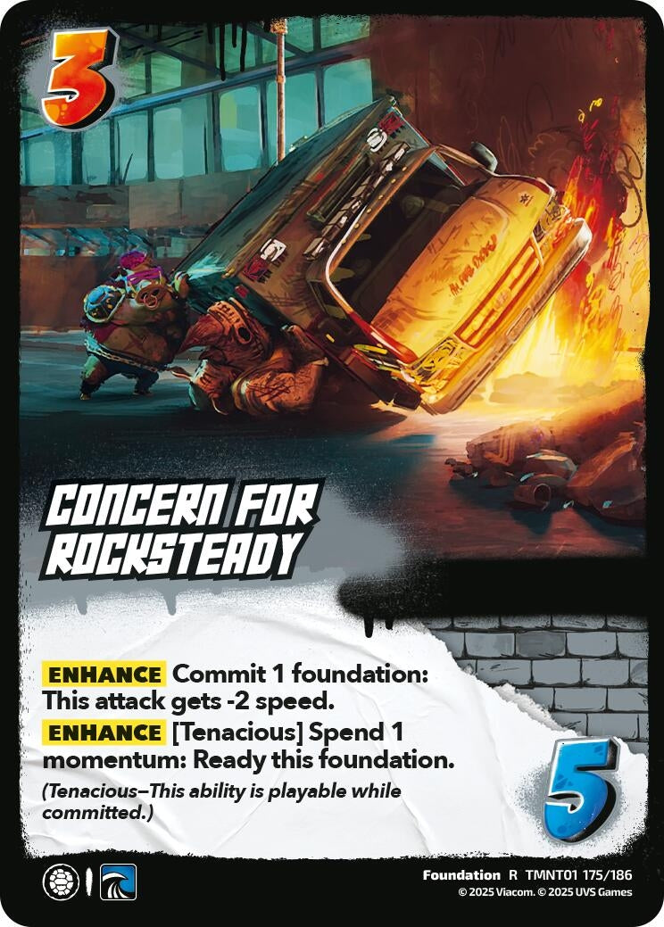 Concern for Rocksteady (TMNT01 175/186) (Teenage Mutant Ninja Turtles)