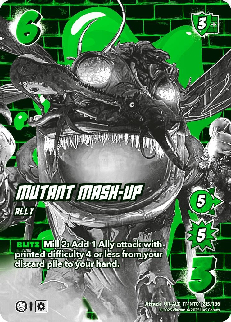 Mutant Mash-Up (Alternate Art) (TMNT01 215/186) (Teenage Mutant Ninja Turtles)