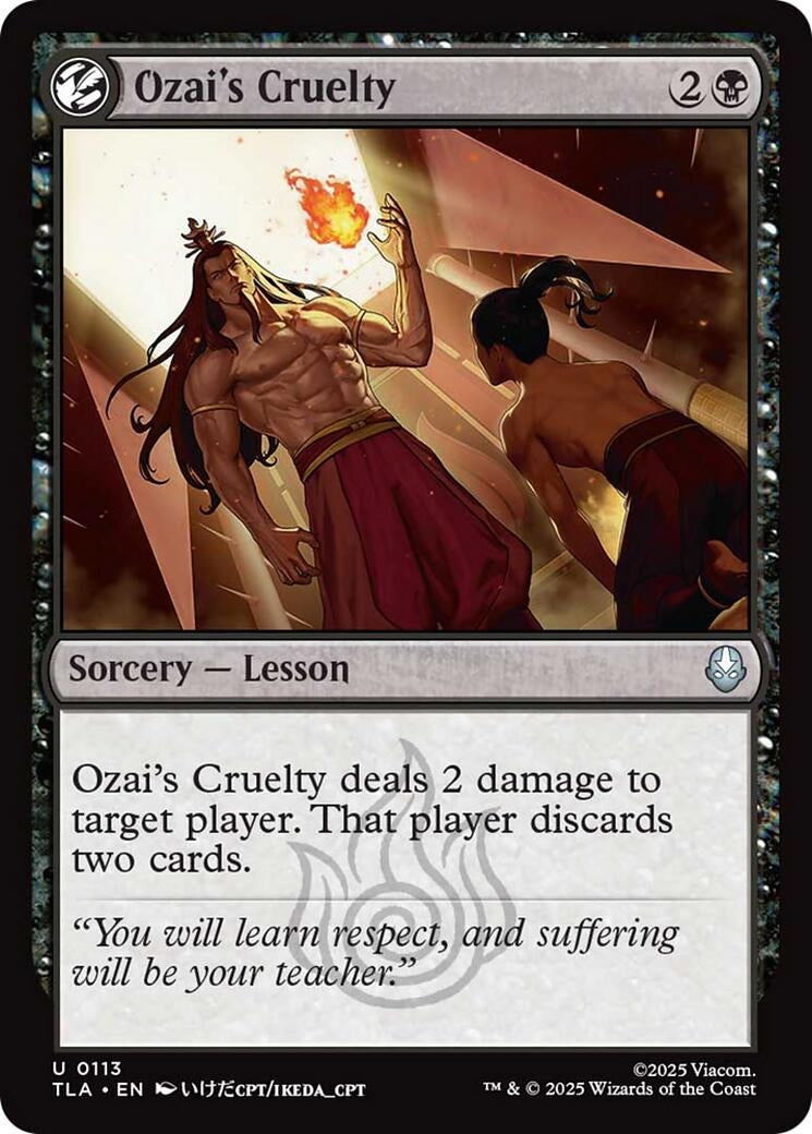 Image for Ozai's Cruelty (113) (Avatar: The Last Airbender) - Magic: The Gathering