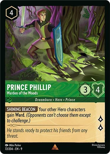 Image for Prince Phillip - Warden of the Woods (72/204) (Fabled) - Disney Lorcana