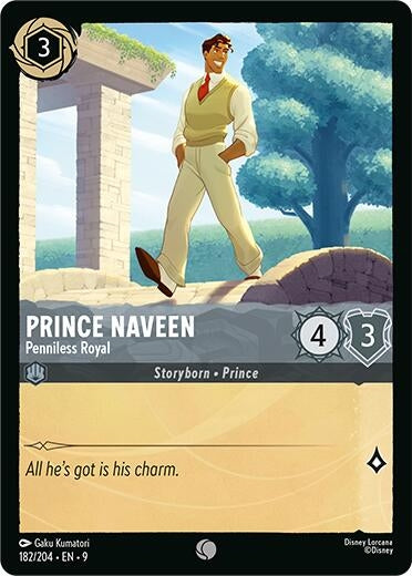 Image for Prince Naveen - Penniless Royal (182/204) (Fabled) - Disney Lorcana