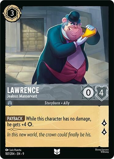 Image for Lawrence - Jealous Manservant (187/204) (Fabled) - Disney Lorcana