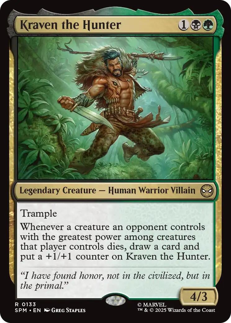 Image for Kraven the Hunter (133) (Marvel's Spider-Man) - Magic: The Gathering