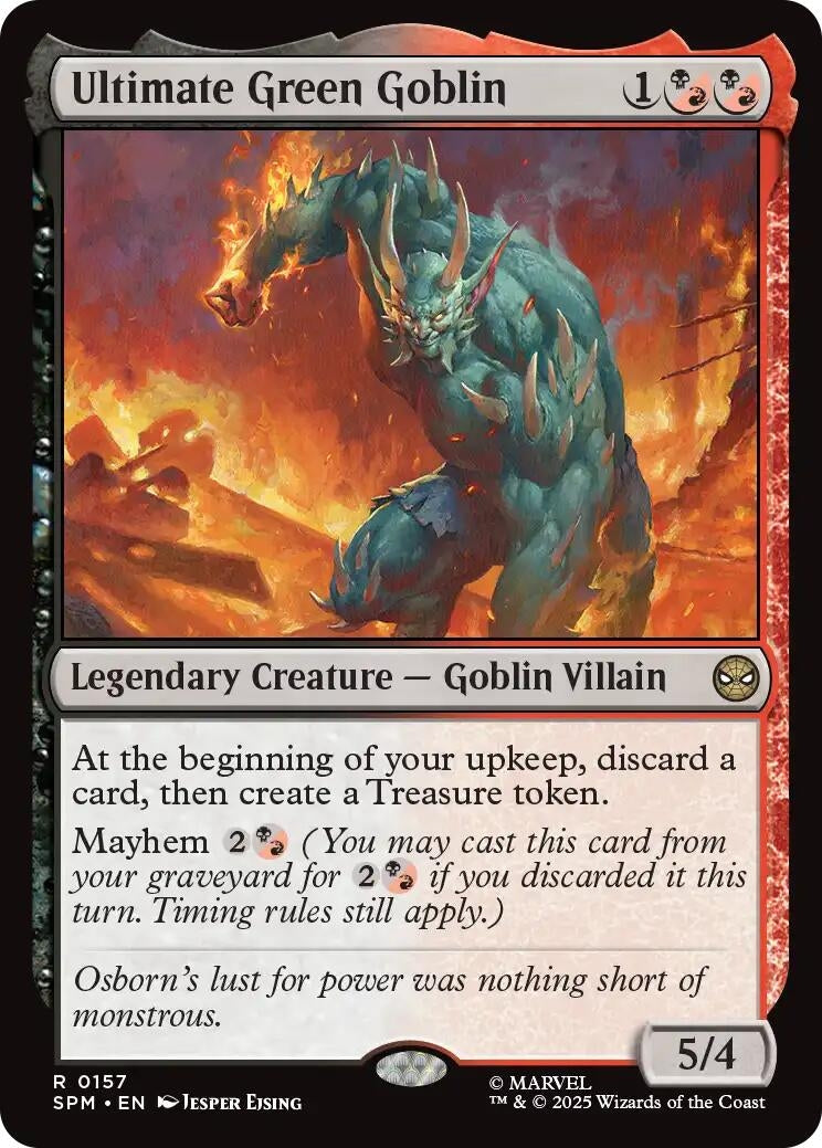 Image for Ultimate Green Goblin (157) (Marvel's Spider-Man) - Magic: The Gathering