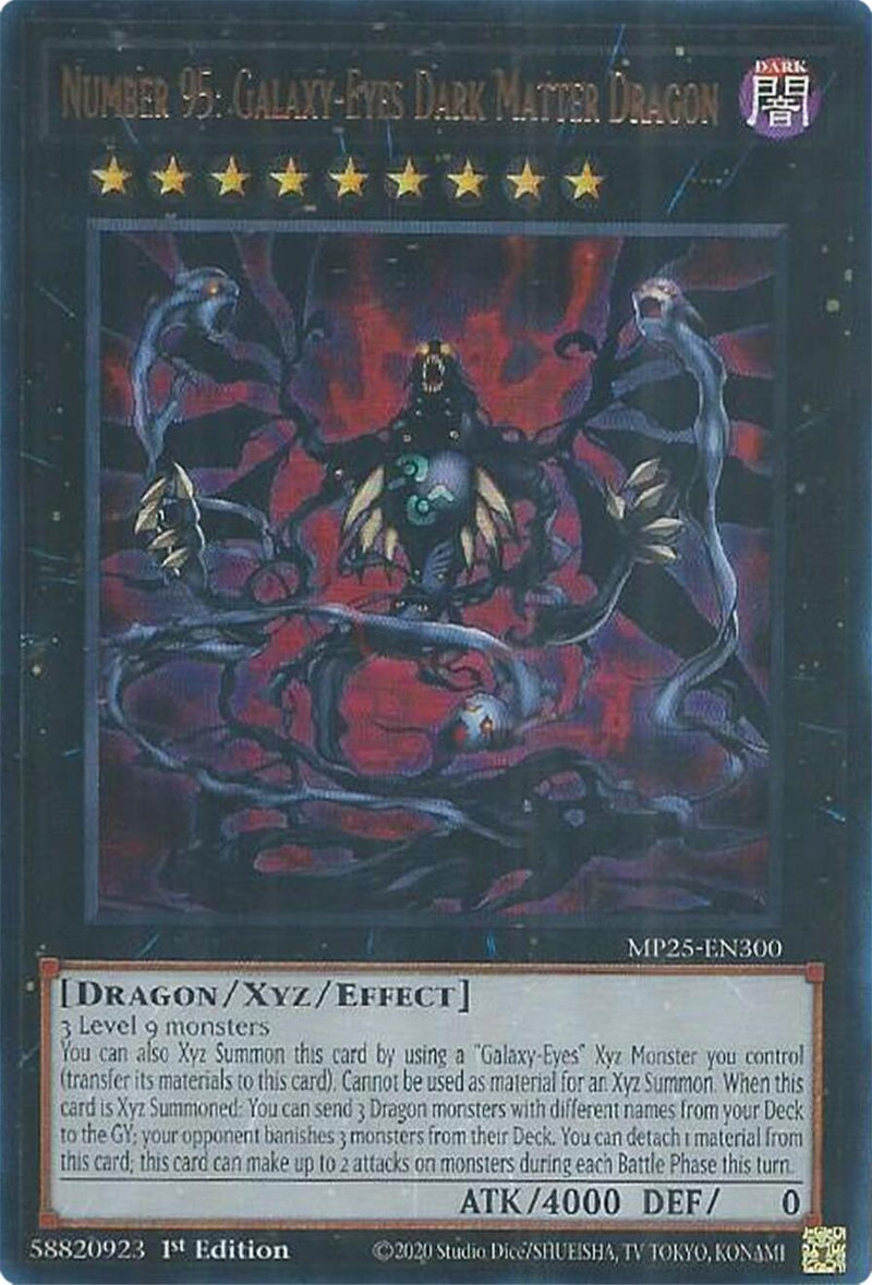 Number 95: Galaxy-Eyes Dark Matter Dragon (MP25-EN300) (2025 Mega-Pack)