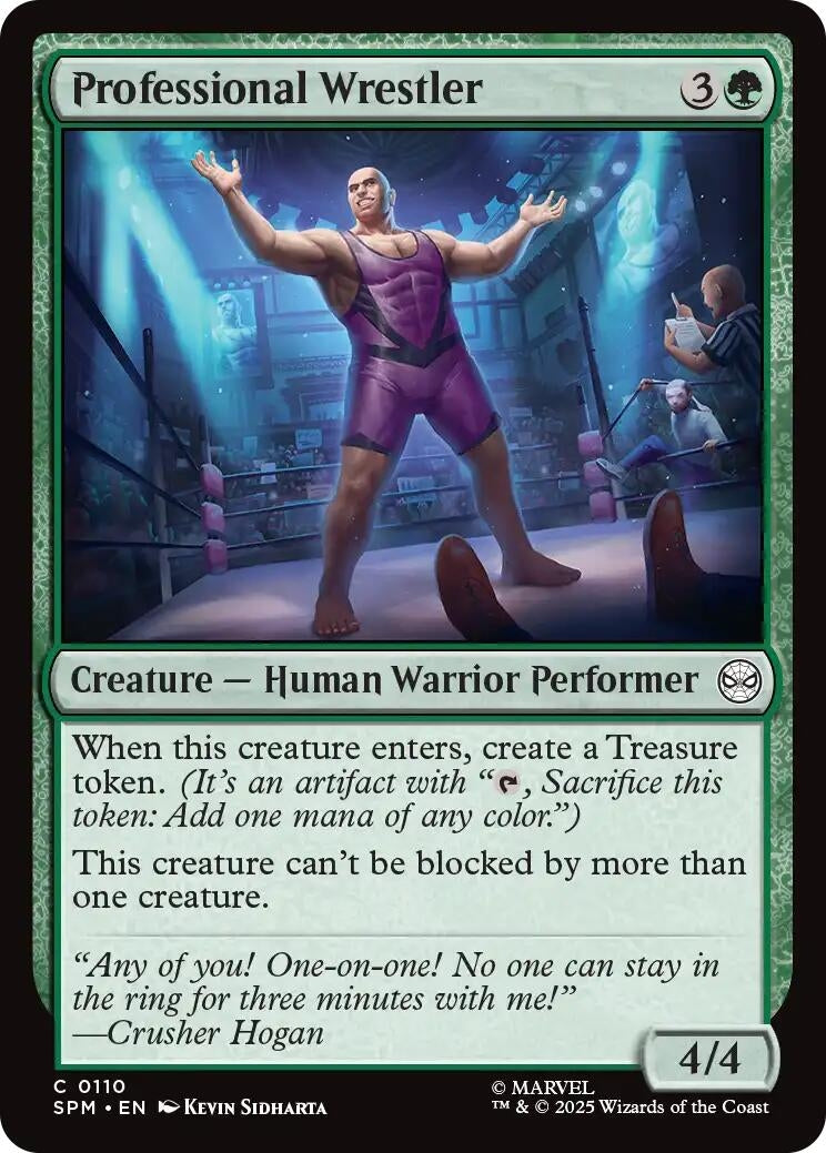 Image for Professional Wrestler (110) (Marvel's Spider-Man) - Magic: The Gathering