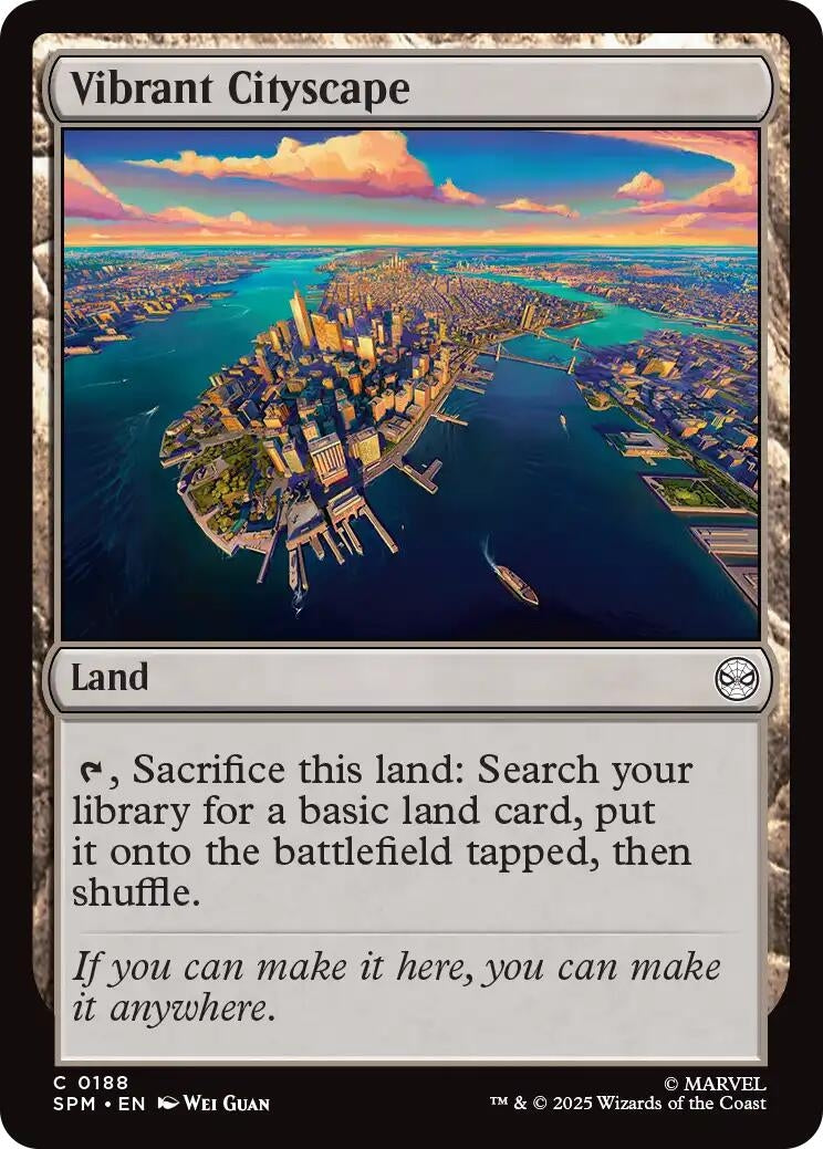 Image for Vibrant Cityscape (188) (Marvel's Spider-Man) - Magic: The Gathering