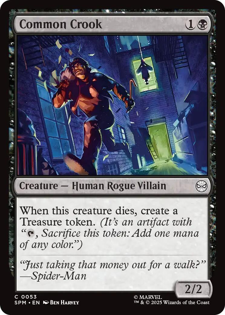 Image for Common Crook (53) (Marvel's Spider-Man) - Magic: The Gathering