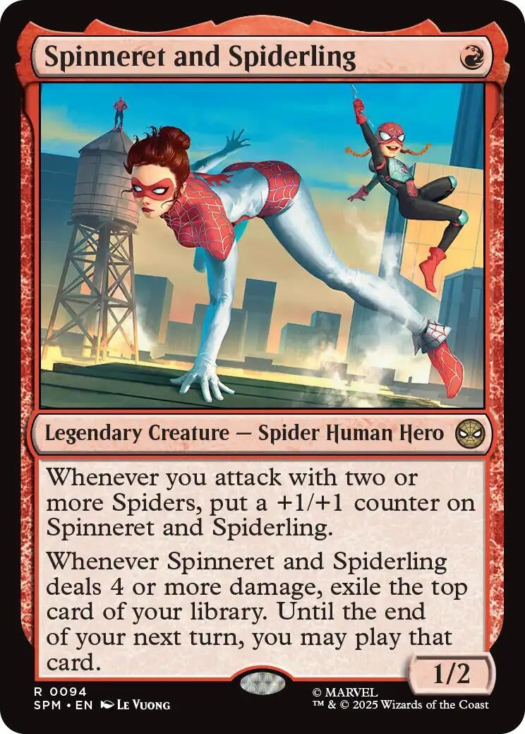 Image for Spinneret and Spiderling (94) (Marvel's Spider-Man) - Magic: The Gathering