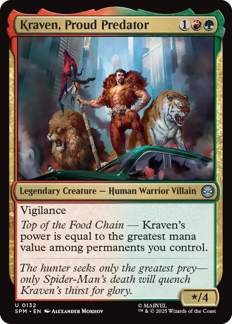 Image for Kraven, Proud Predator (132) (Marvel's Spider-Man) - Magic: The Gathering