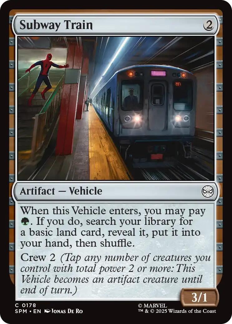 Image for Subway Train (178) (Marvel's Spider-Man) - Magic: The Gathering