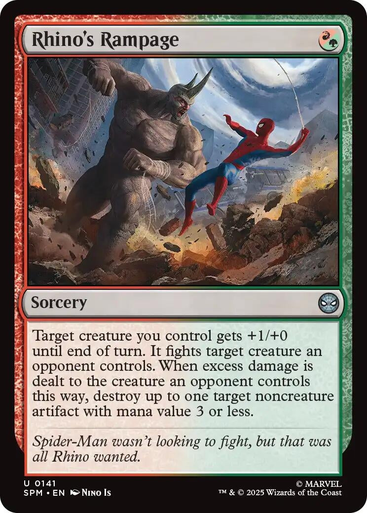 Image for Rhino's Rampage (141) (Marvel's Spider-Man) - Magic: The Gathering