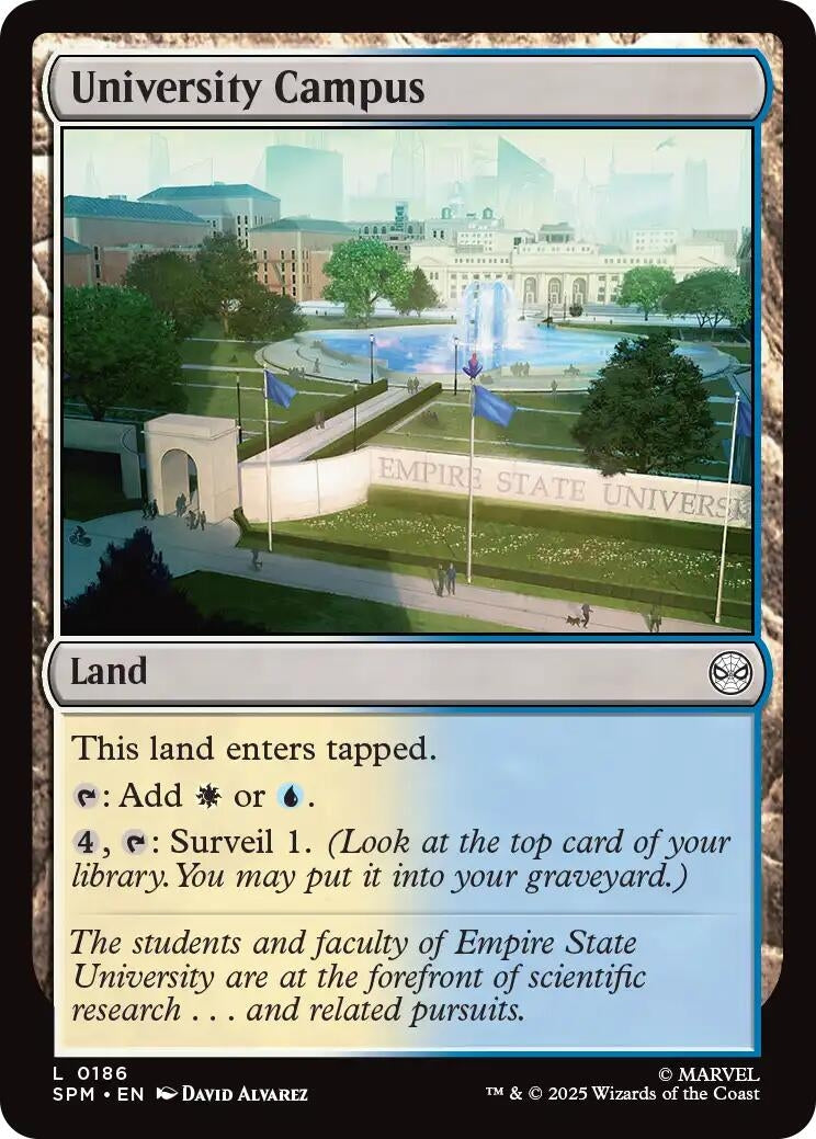 Image for University Campus (186) (Marvel's Spider-Man) - Magic: The Gathering