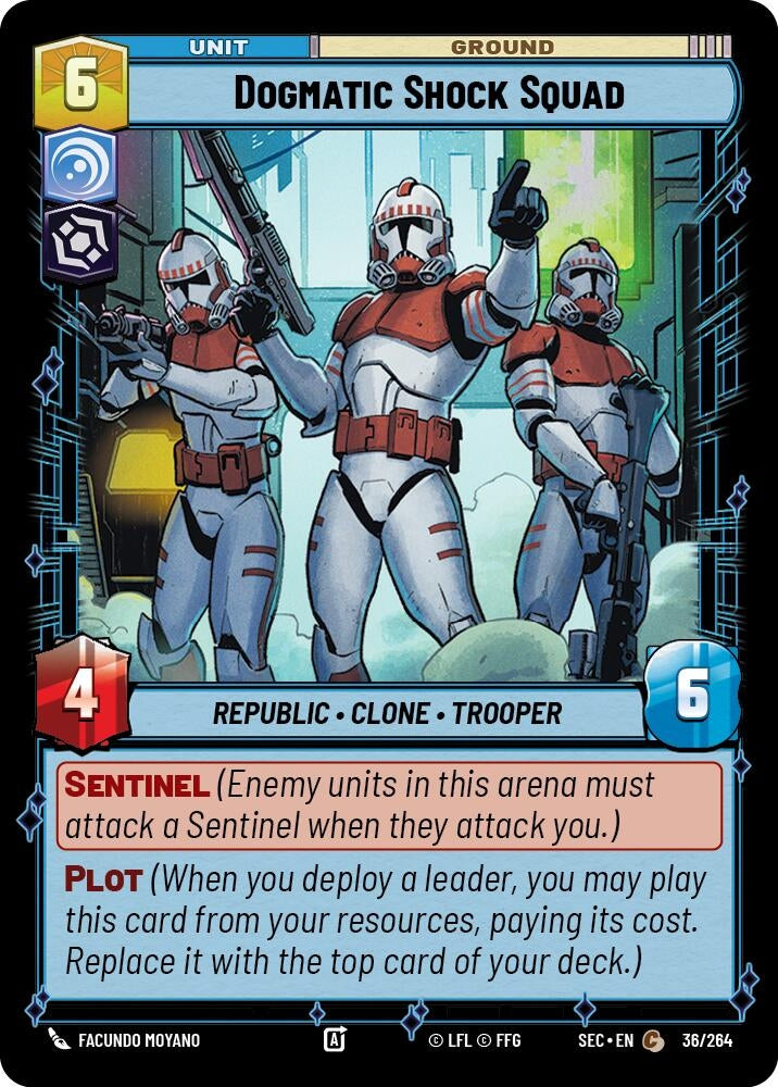 Image for Dogmatic Shock Squad (36/264) (Secrets of Power) - Star Wars: Unlimited