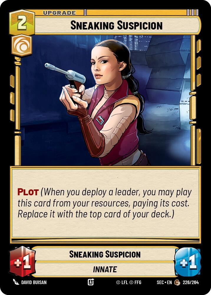 Image for Sneaking Suspicion (226/264) (Secrets of Power) - Star Wars: Unlimited