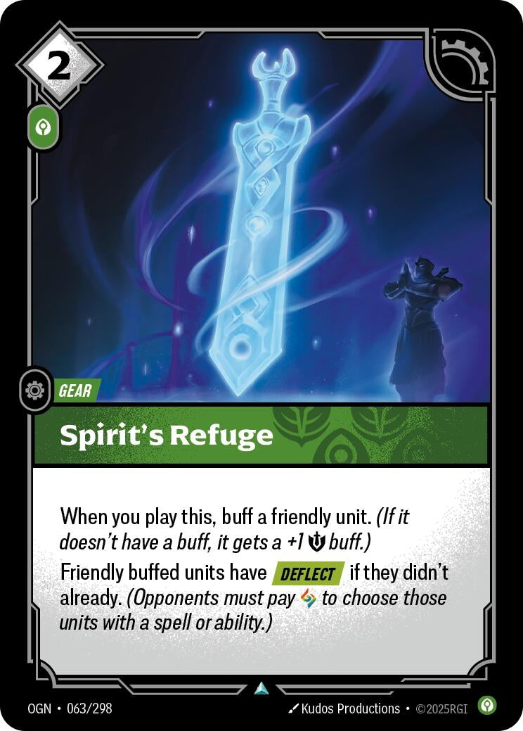 Image for Spirit's Refuge (063/298) (Origins) - Riftbound: League of Legends Trading Card Game