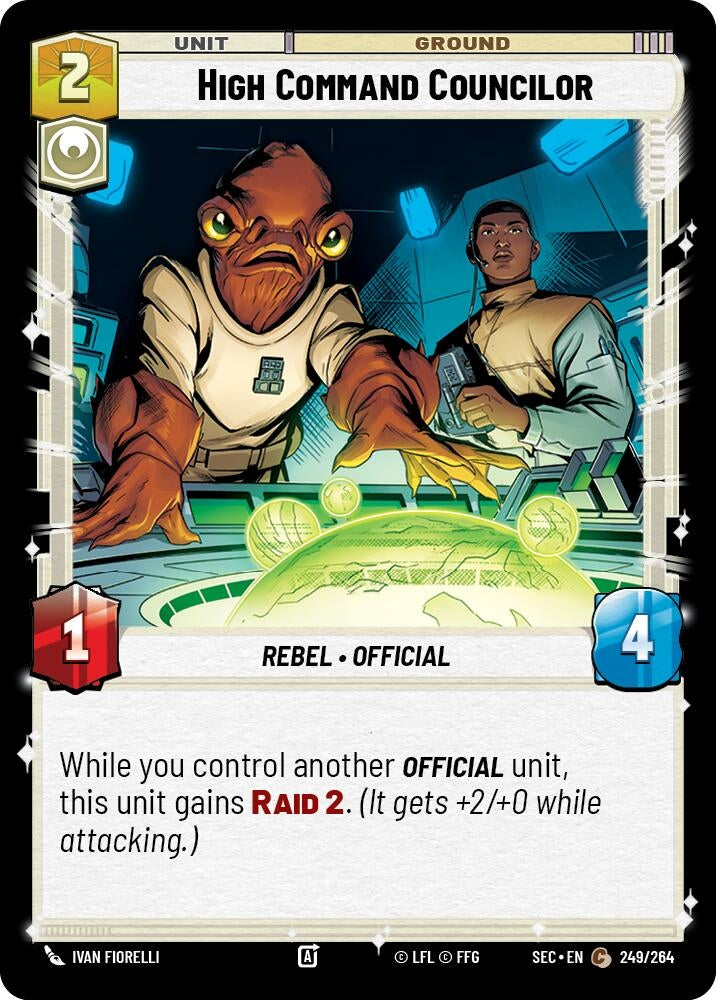Image for High Command Councilor (249/264) (Secrets of Power) - Star Wars: Unlimited