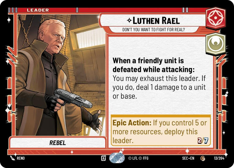 Image for Luthen Rael - Don't You Want To Fight For Real? (13/264) (Secrets of Power) - Star Wars: Unlimited
