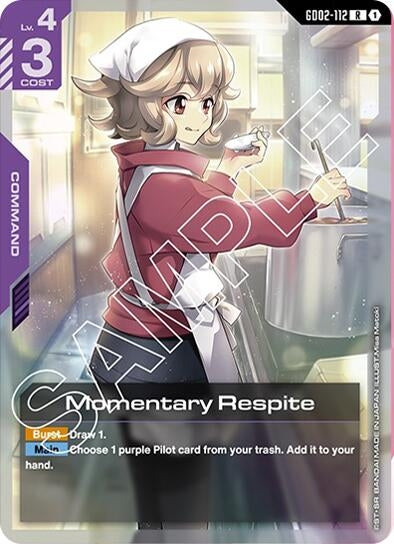 Image for Momentary Respite (GD02-112) (Dual Impact) - Gundam Card Game