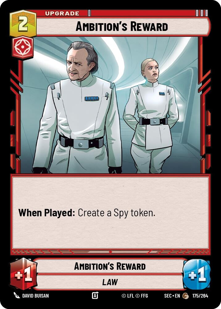 Image for Ambition's Reward (175/264) (Secrets of Power) - Star Wars: Unlimited