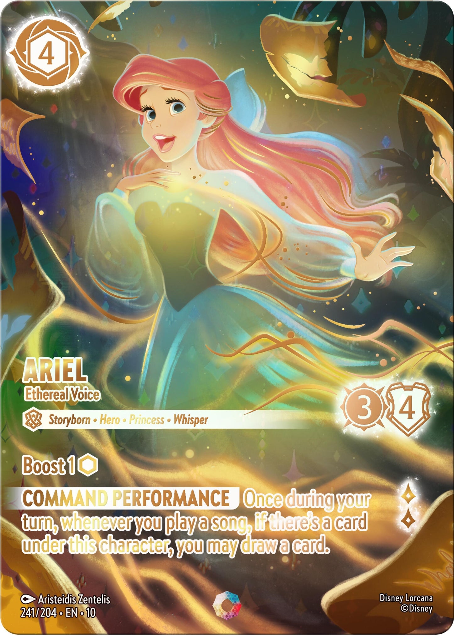 Image for Ariel - Ethereal Voice (Iconic) (241/204) (Whispers in the Well) - Disney Lorcana