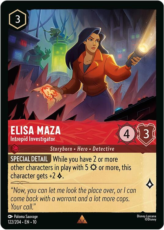 Image for Elisa Maza - Intrepid Investigator (122/204) (Whispers in the Well) - Disney Lorcana