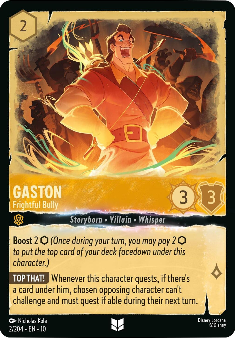 Image for Gaston - Frightful Bully (2/204) (Whispers in the Well) - Disney Lorcana