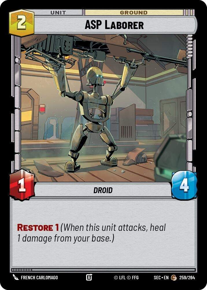 Image for ASP Laborer (259/264) (Secrets of Power) - Star Wars: Unlimited