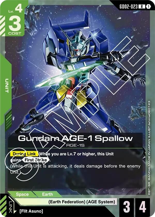 Gundam AGE-1 Spallow (GD02-023) (Dual Impact)