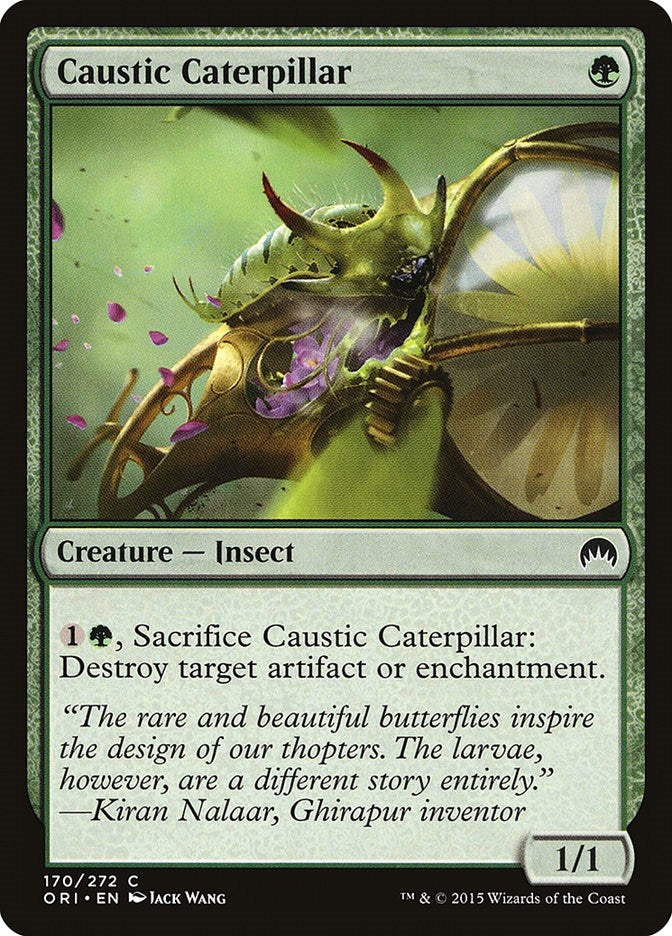 Caustic Caterpillar (170) [ORI] - MTG Single
