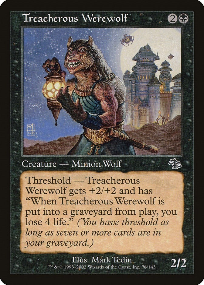 Treacherous Werewolf (76) [JUD] - MTG Single