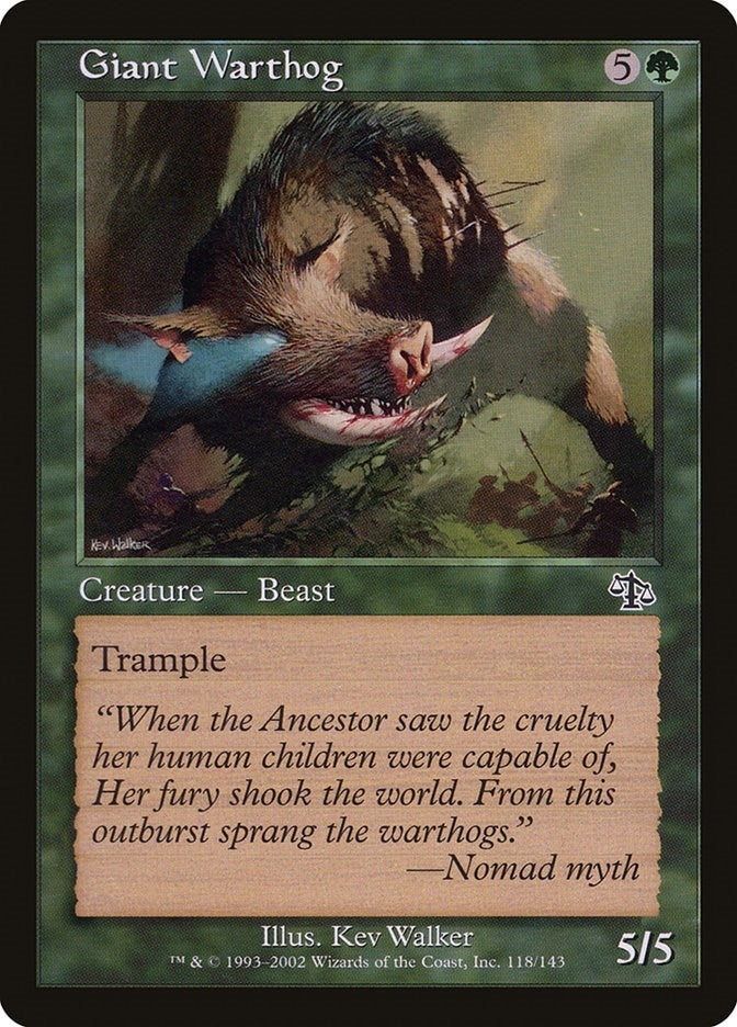 Giant Warthog (118) [JUD] - MTG Single