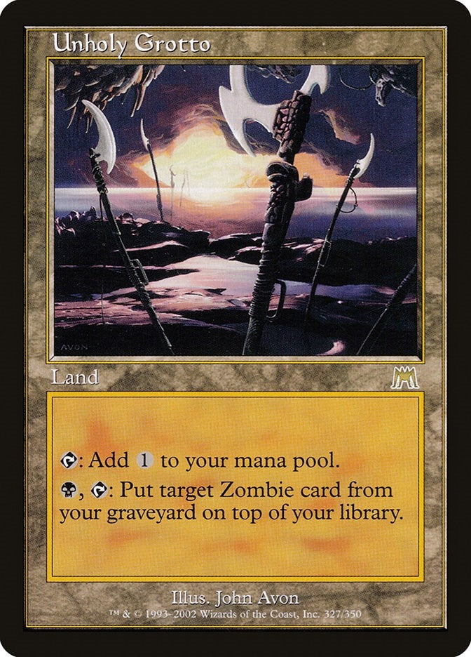 Unholy Grotto (327) [ONS] - MTG Single