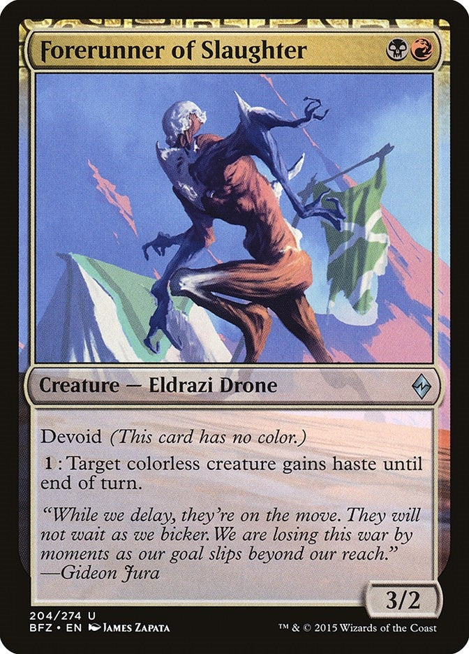 Forerunner of Slaughter (204) [BFZ] - MTG Single