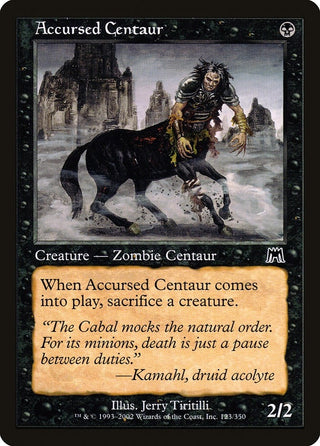 Accursed Centaur (123) [ONS] - MTG Single