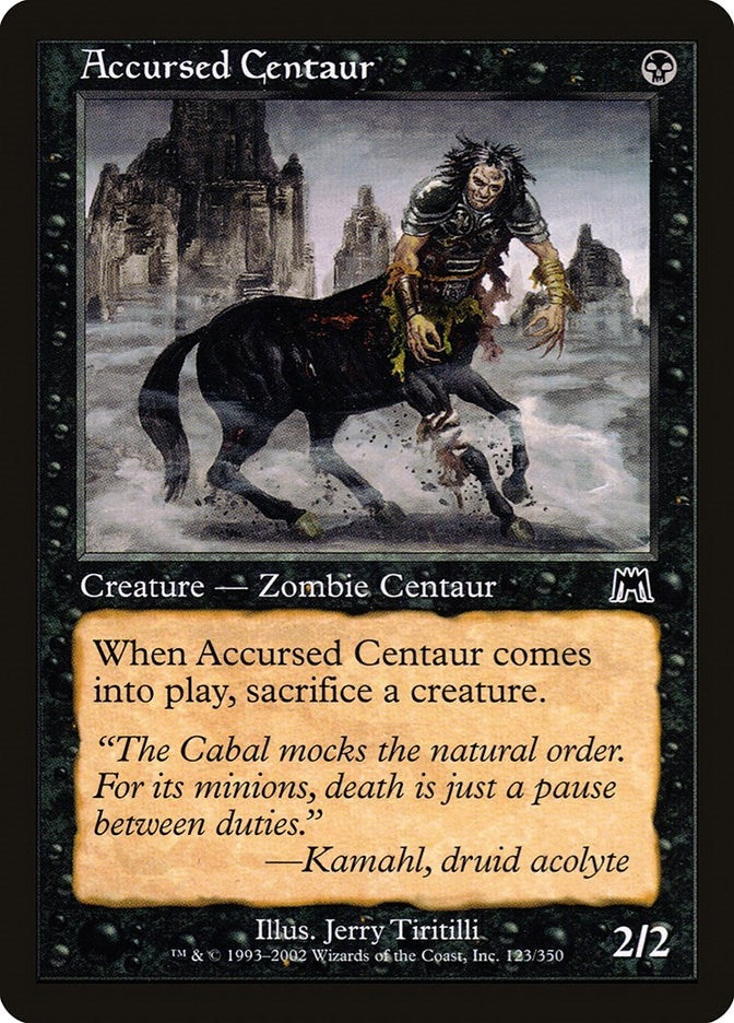 Accursed Centaur (123) [ONS] - MTG Single