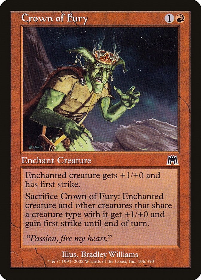 Crown of Fury (196) [ONS] - MTG Single