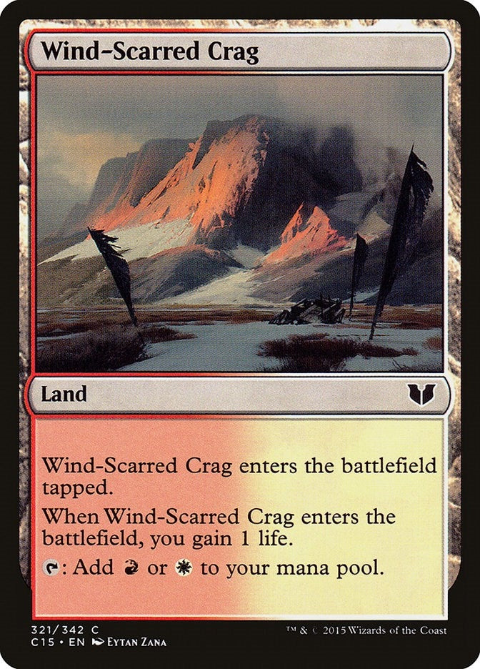 Wind-Scarred Crag (321) [C15] - MTG Single
