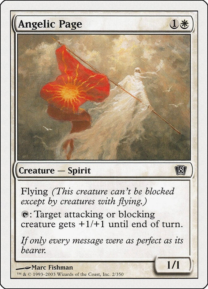 Angelic Page (2) [8ED] - MTG Single