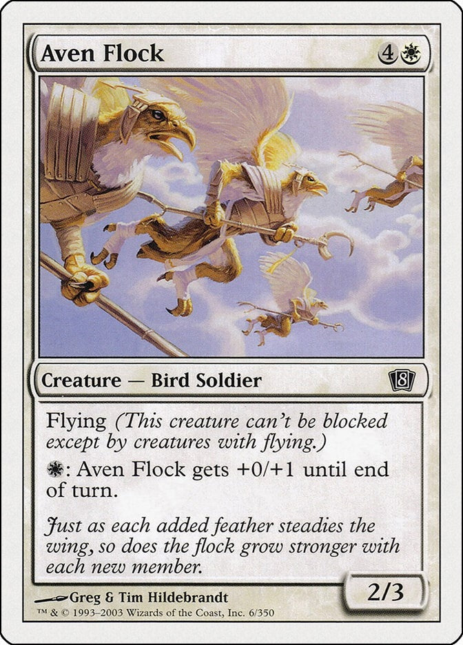 Aven Flock (6) [8ED] - MTG Single