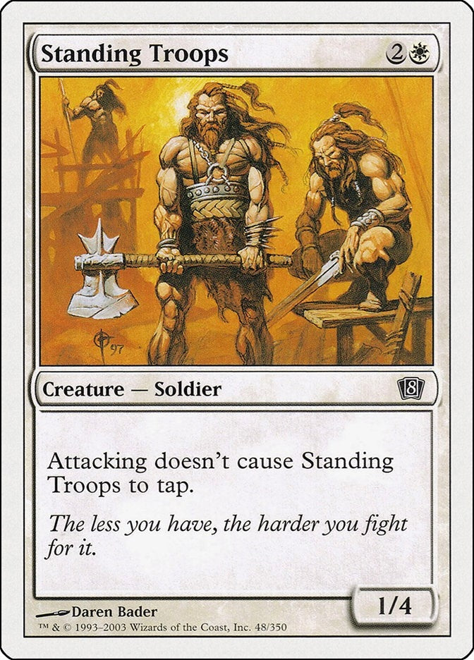 Standing Troops (48) [8ED] - MTG Single