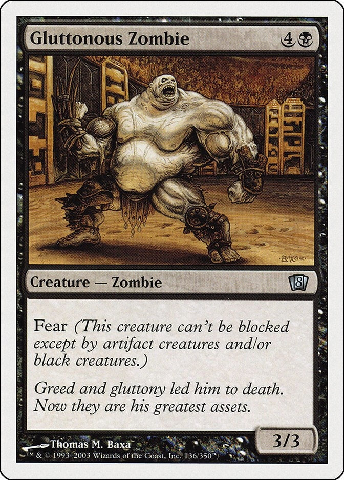Gluttonous Zombie (136) [8ED] - MTG Single