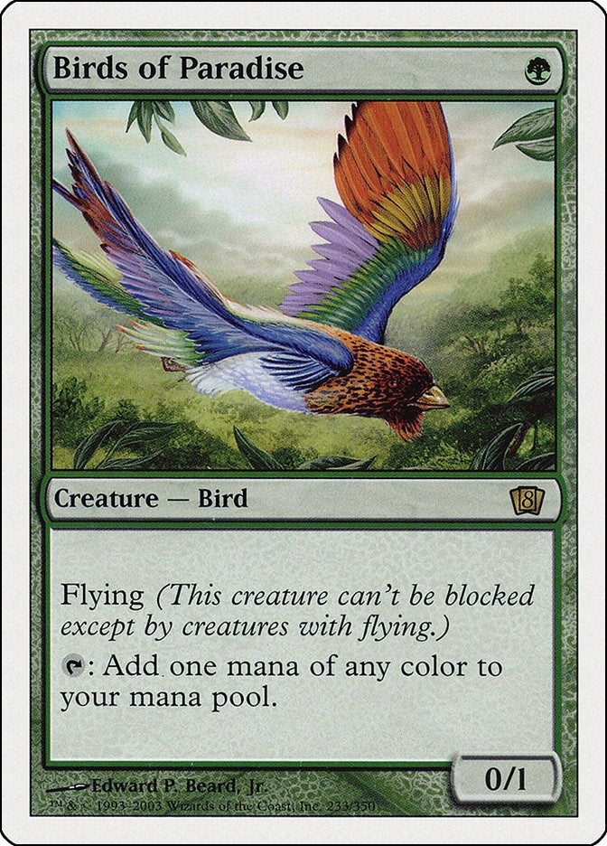 Birds of Paradise (233) [8ED] - MTG Single