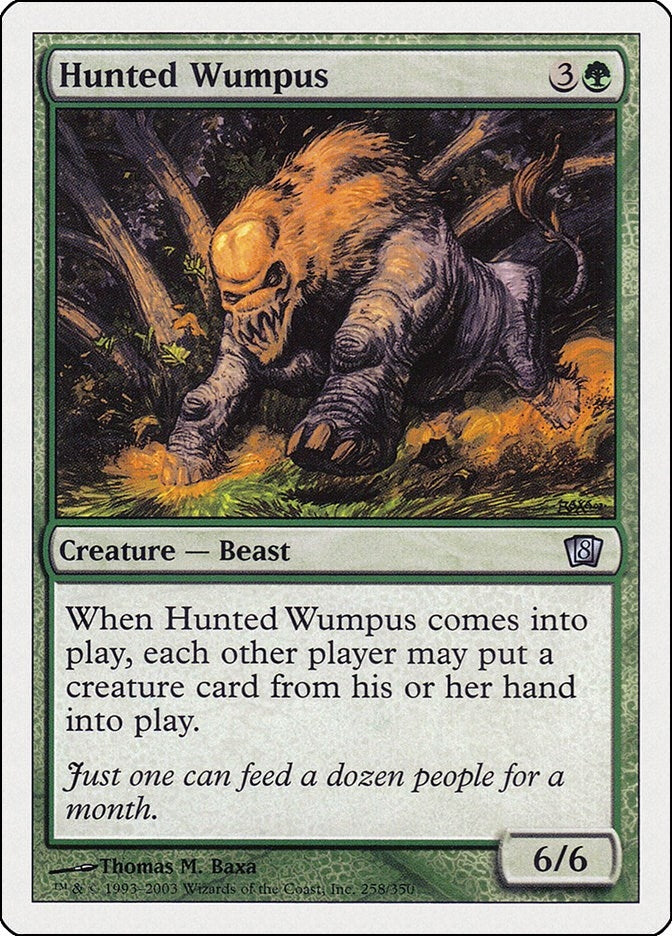 Hunted Wumpus (258) [8ED] - MTG Single