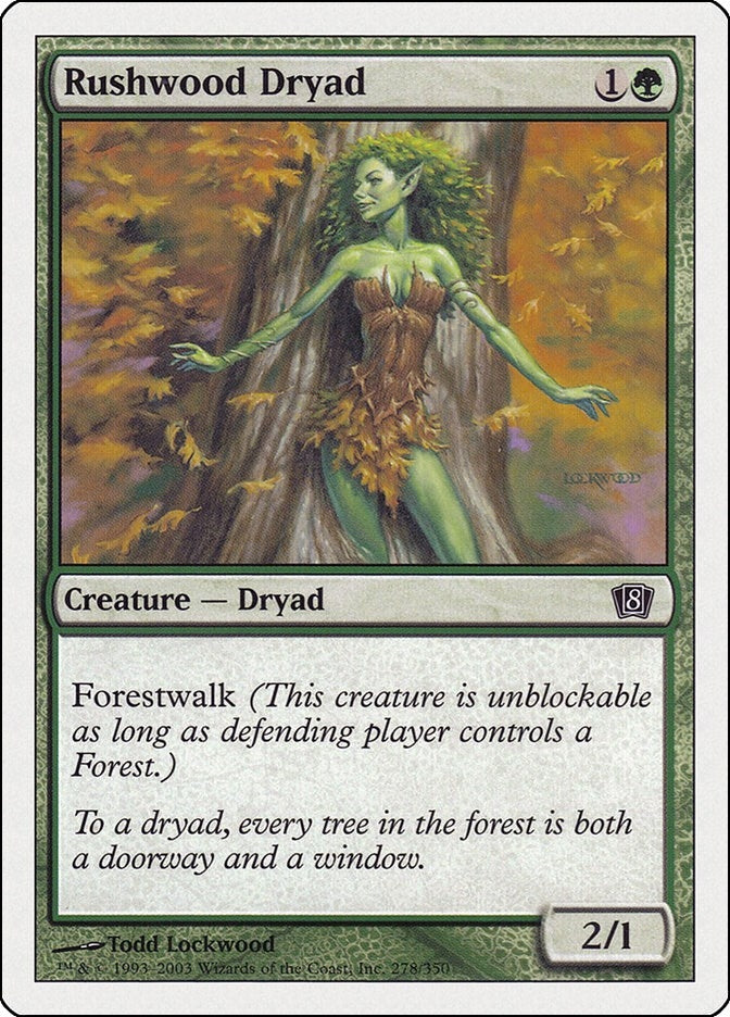 Rushwood Dryad (278) [8ED] - MTG Single